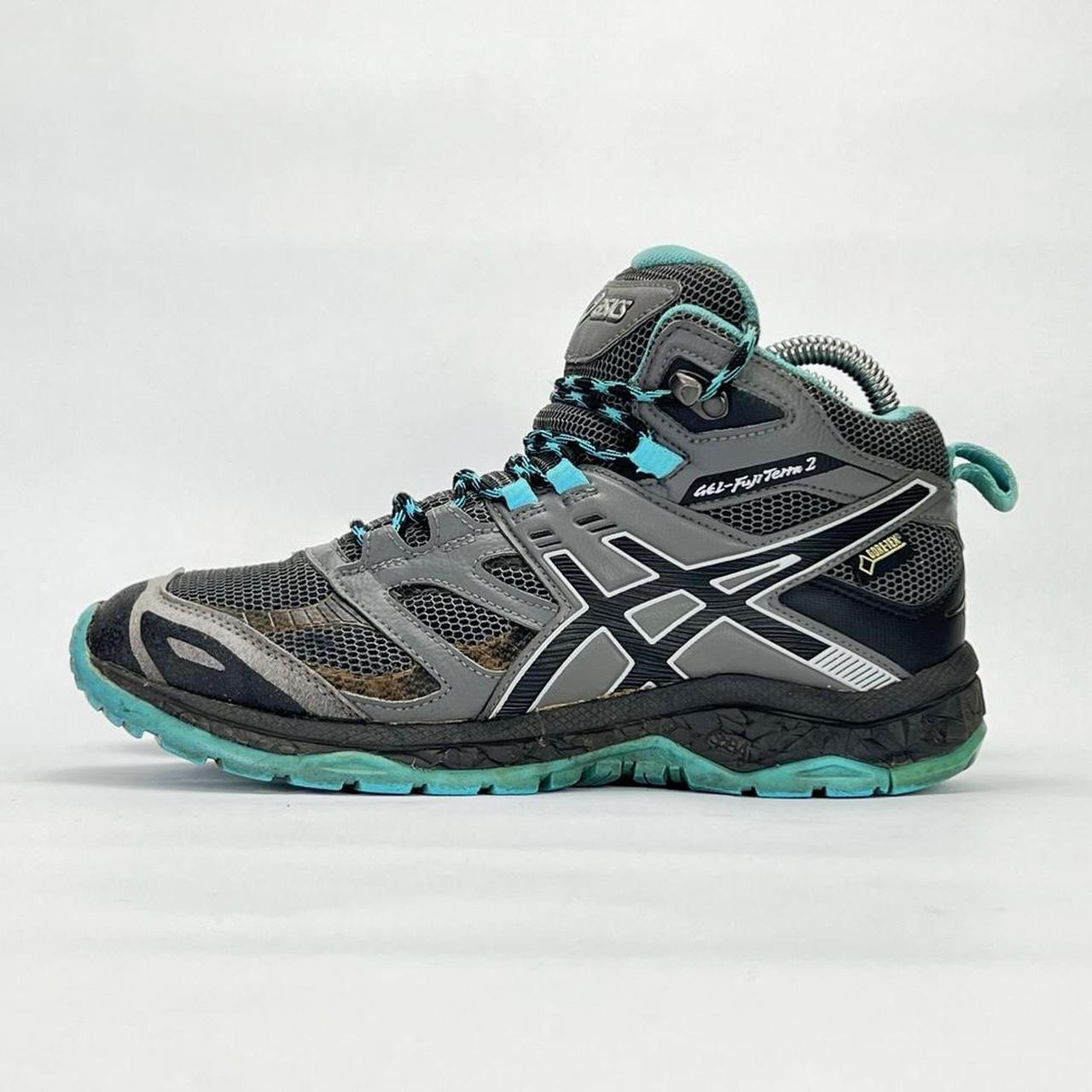 Asics Gel-Fuji Terra 2 grey/blue GTX Gore-Tex brown/grey UK 5