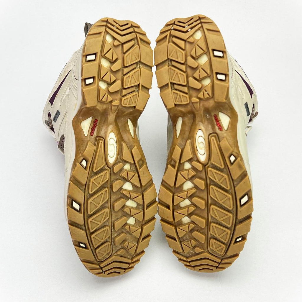 Salomon Ski Boots Gore-Tex/Thinsulate cream/purple UK 7