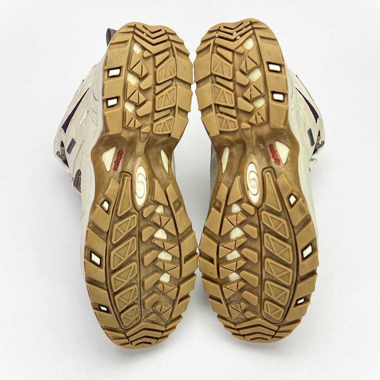 Salomon Ski Boots Gore-Tex/Thinsulate cream/purple UK 7