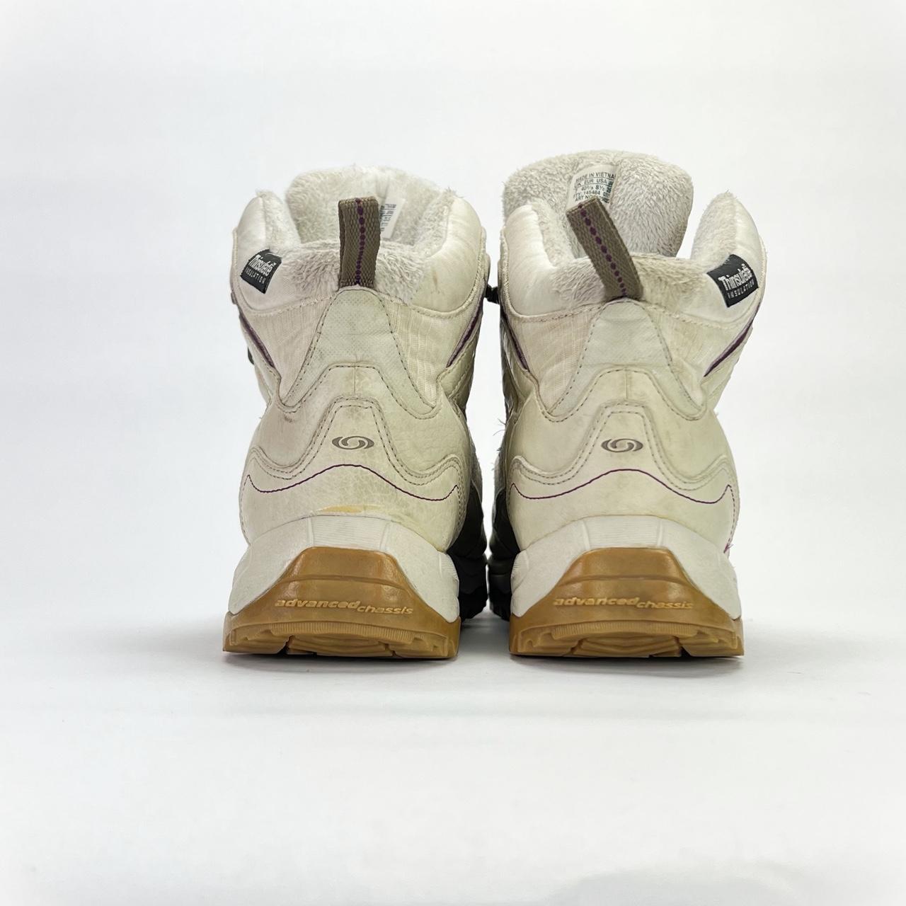 Salomon Ski Boots Gore-Tex/Thinsulate cream/purple UK 7