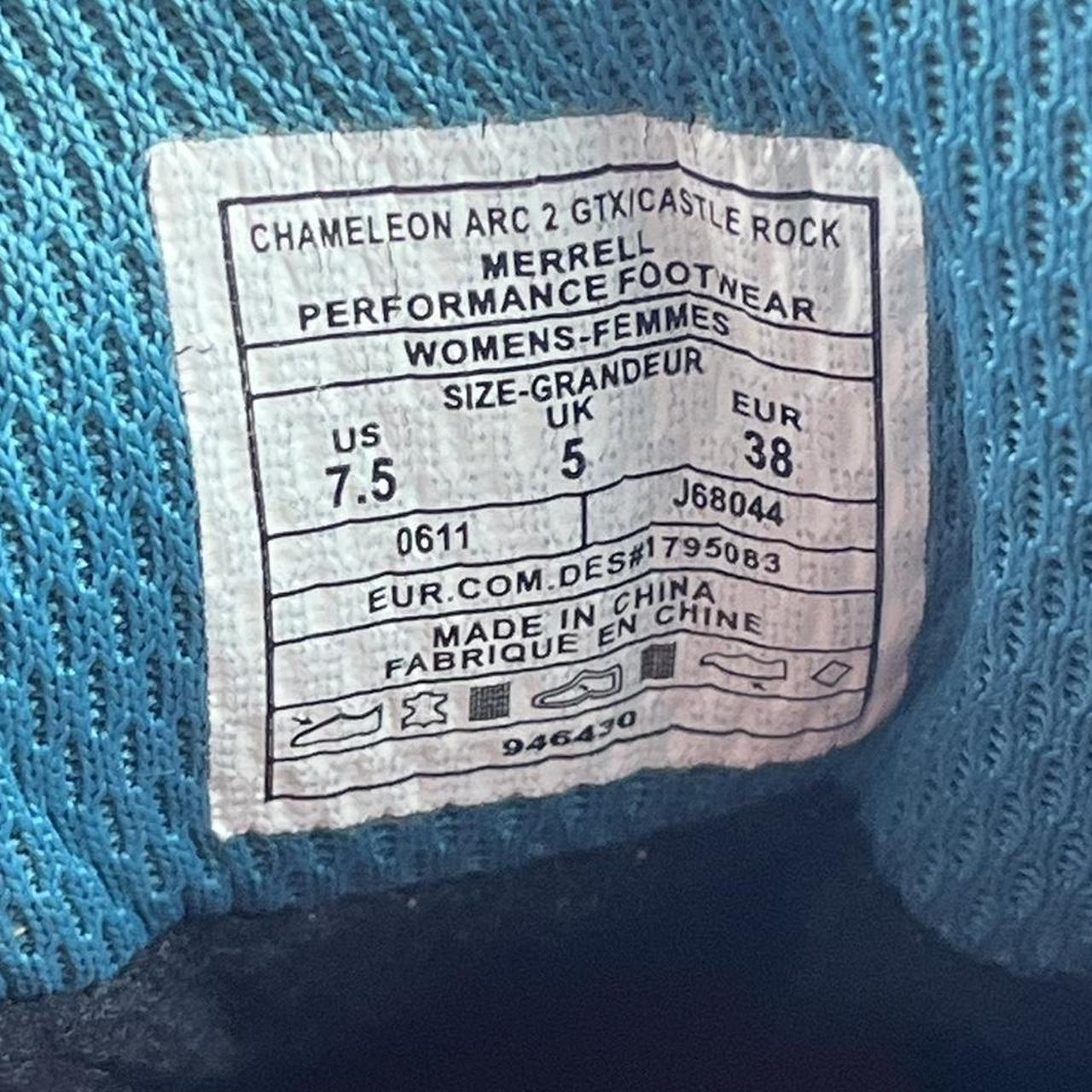 Merrell Chameleon Arc 2 GTX Gore-Tex "Castle Rock" brown/blue UK 5