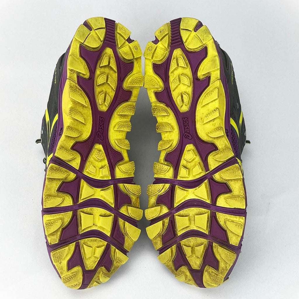 Asics Gel-FujiTrabuco purple/grey/yellow UK 8