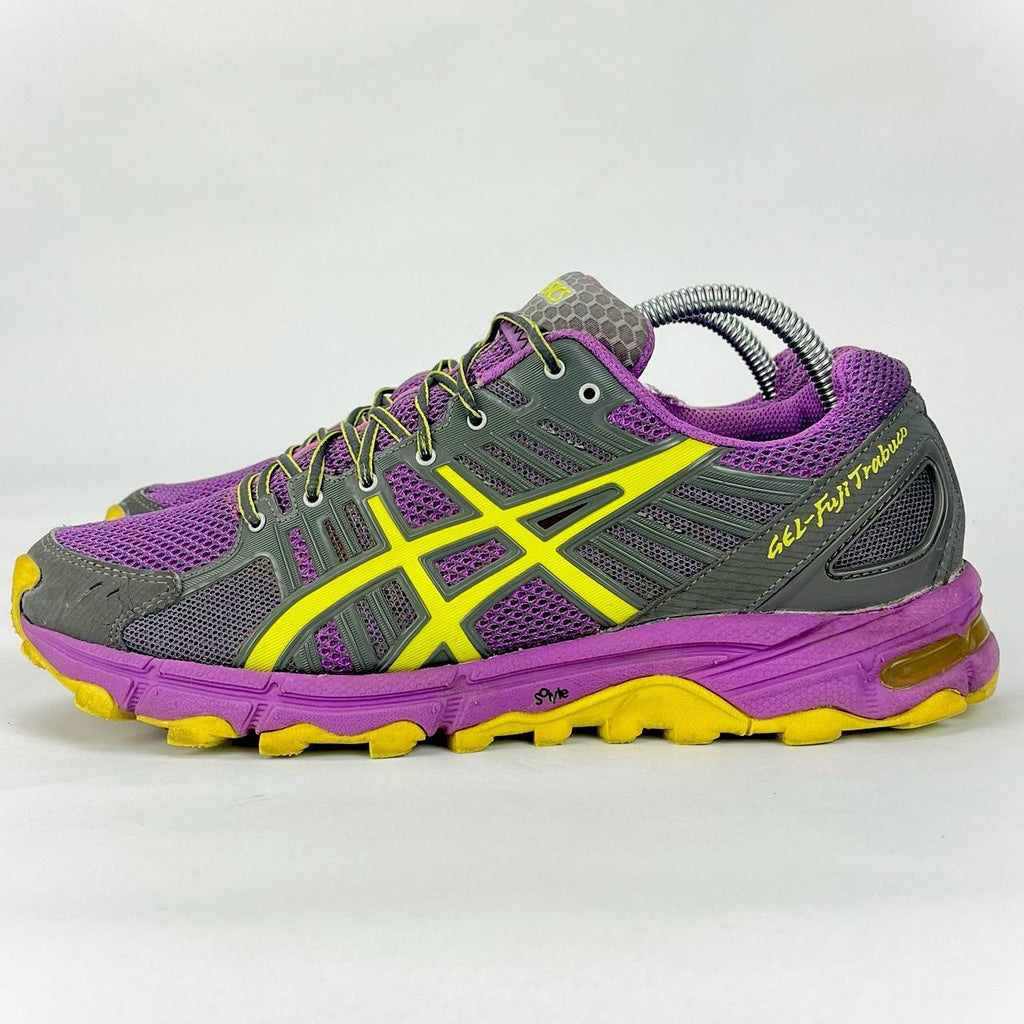 Asics Gel-FujiTrabuco purple/grey/yellow UK 8