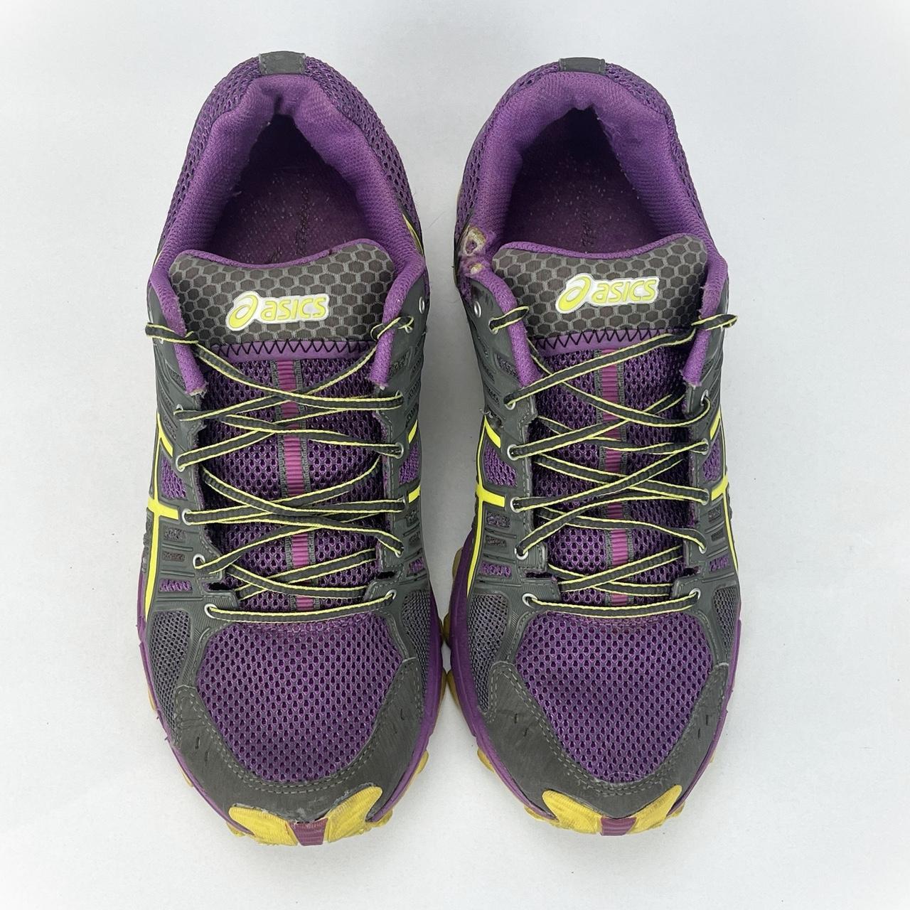 Asics Gel-FujiTrabuco purple/grey/yellow UK 8