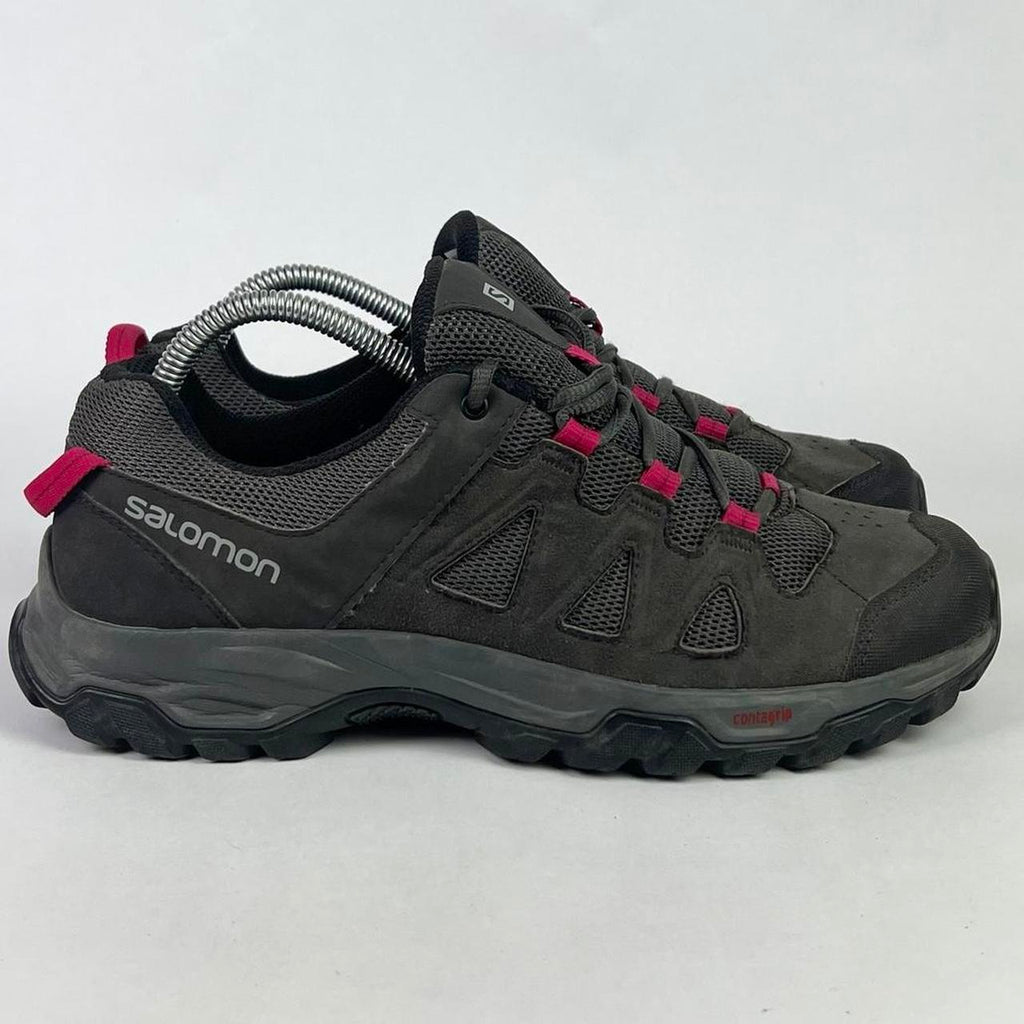 Salomon Trail Running Low grey/pink UK 7.5