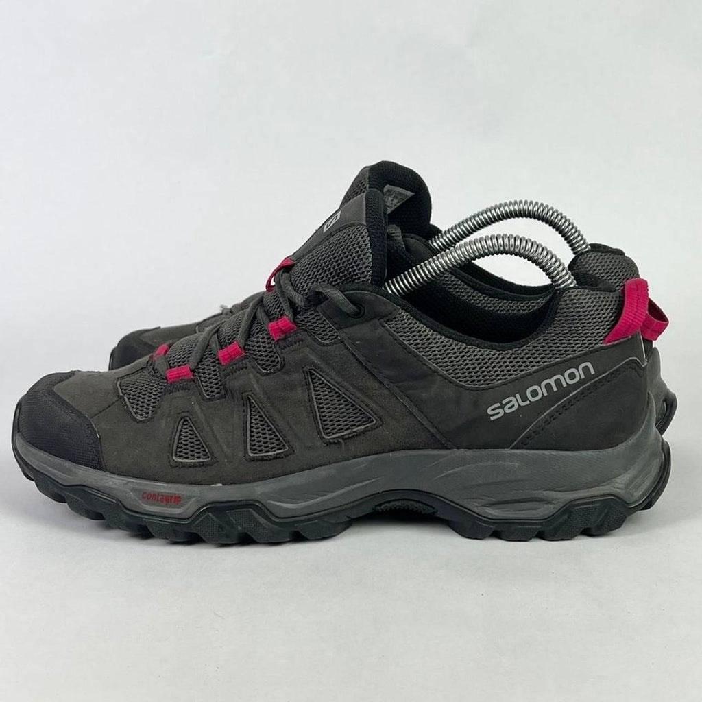 Salomon Trail Running Low grey/pink UK 7.5