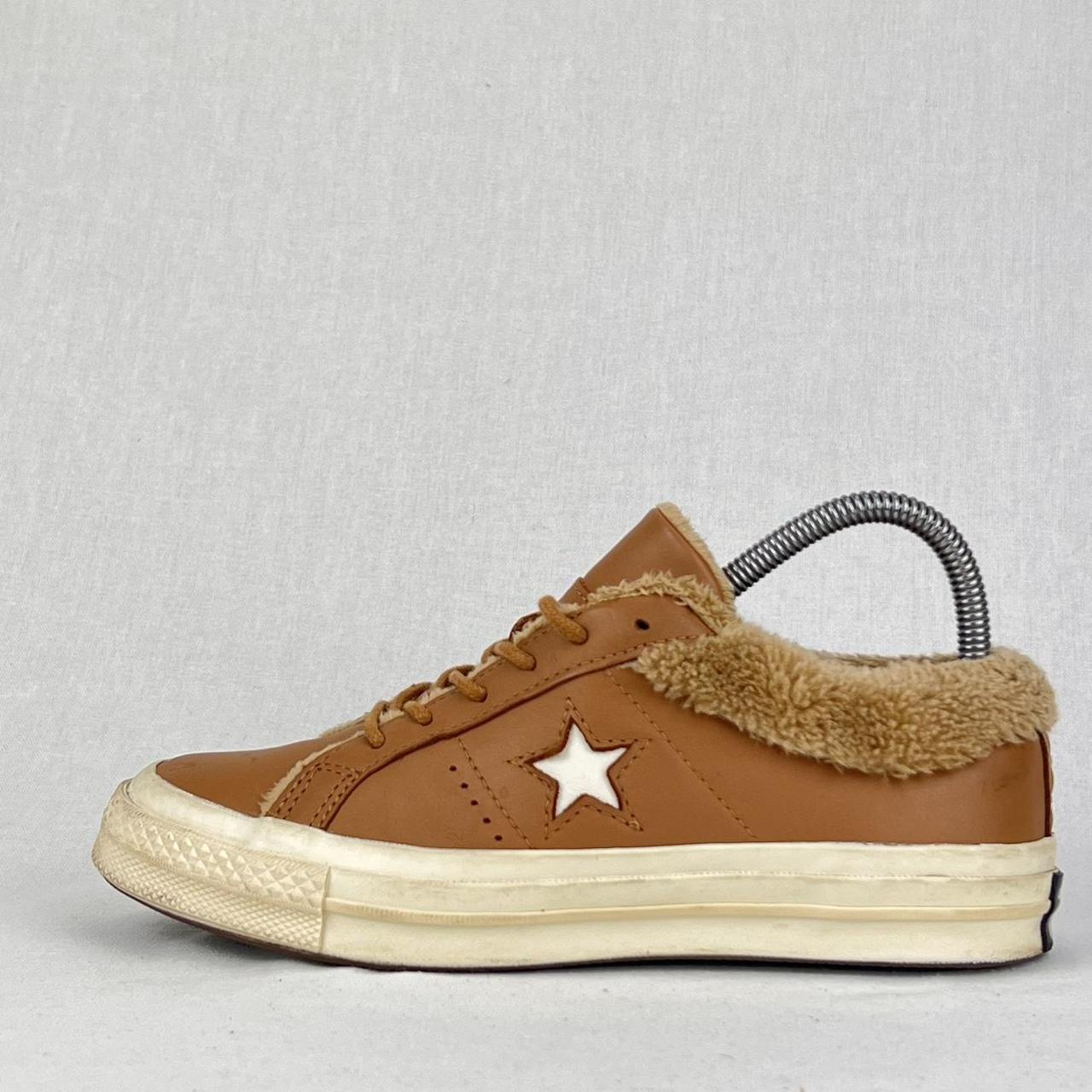 Converse Ox Low One-Star Leather Fur brown
