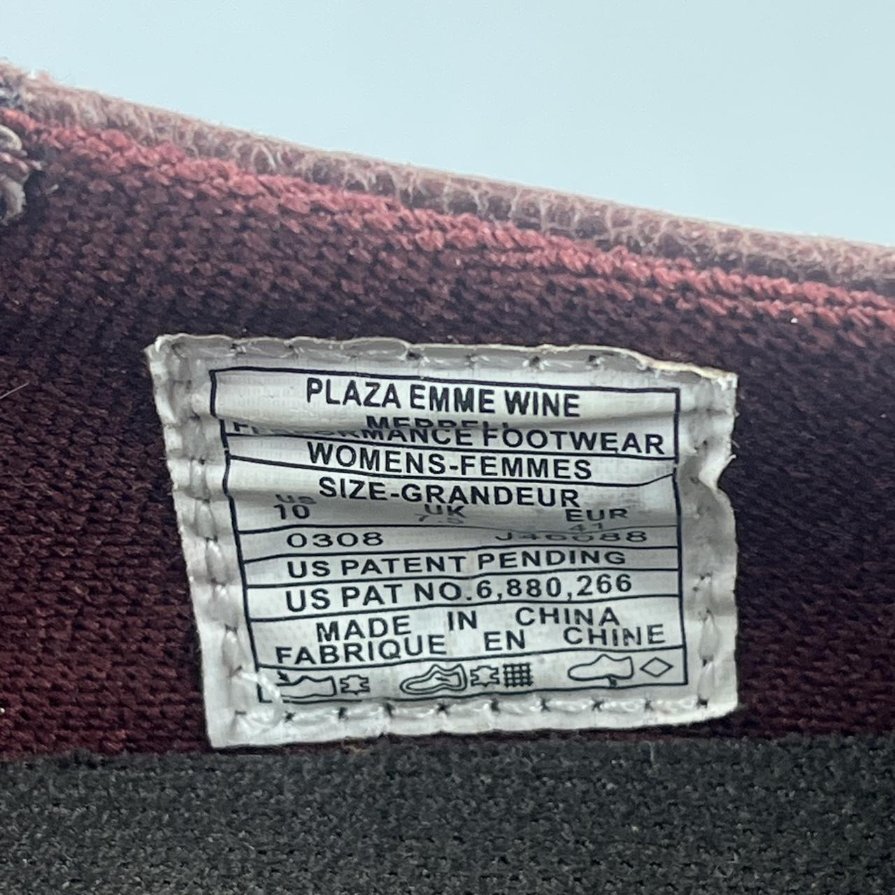 Merrell Plaza Emme Mary-Jane Wine Red Leather