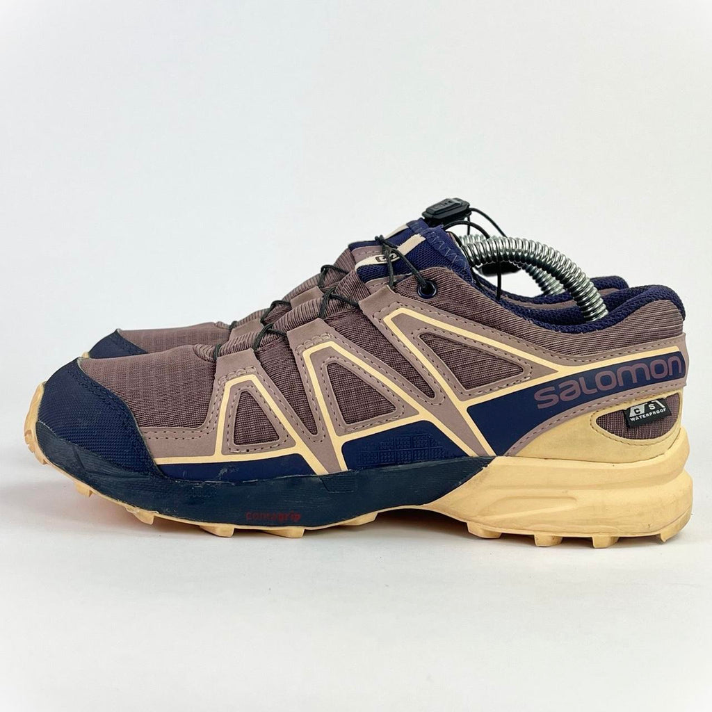Salomon Speedcross waterproof brown/yellow/blue