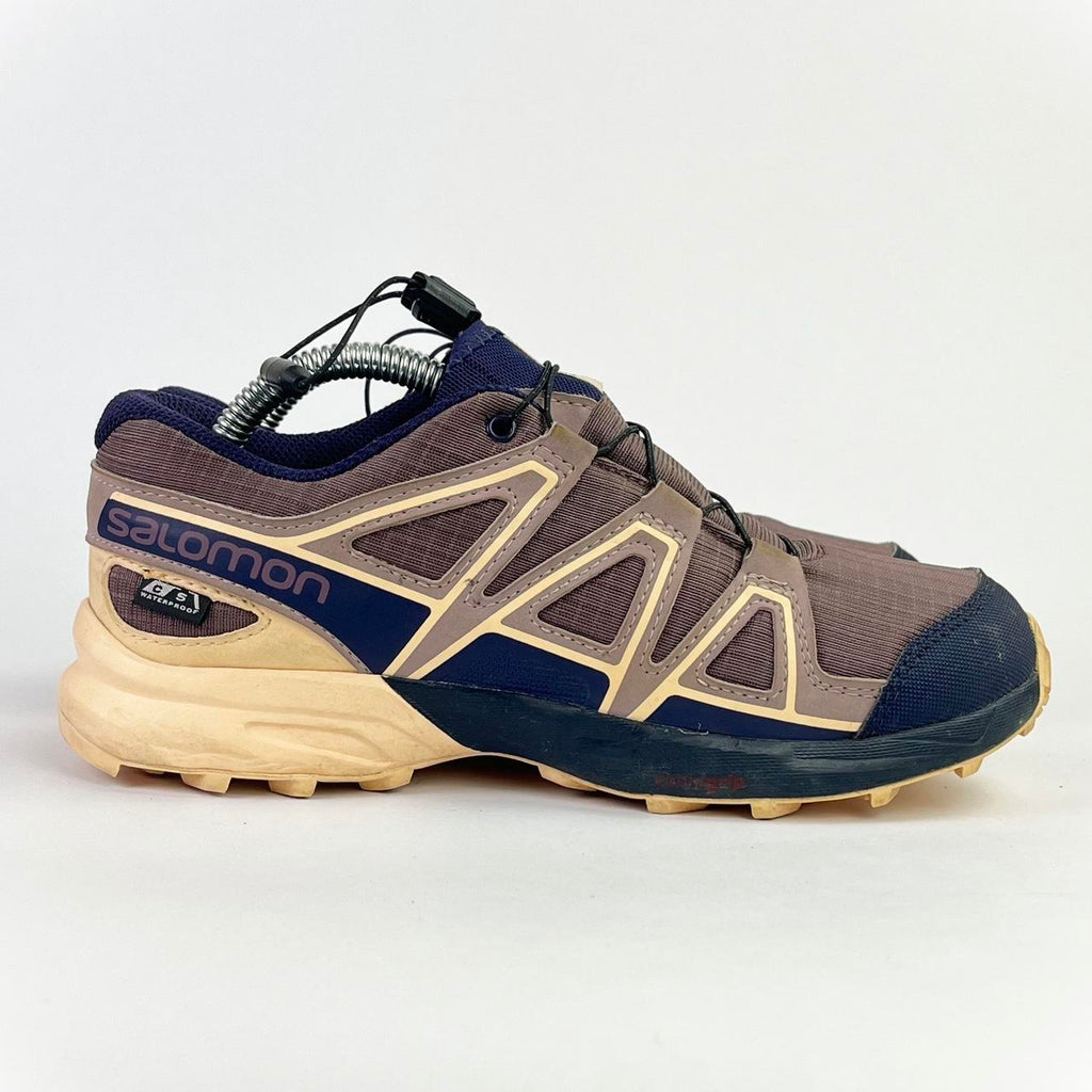 Salomon Speedcross waterproof brown/yellow/blue
