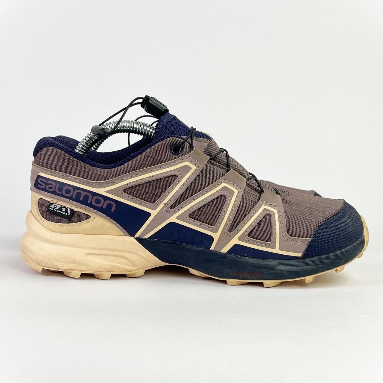 Salomon Speedcross waterproof brown/yellow/blue