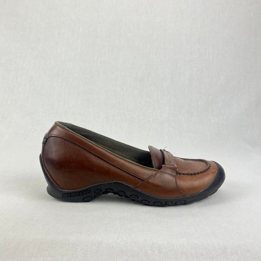 Merrell Plaza Keeper Saddle brown leather