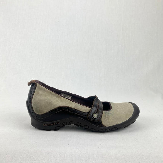 Merrell Plaza Bandeau “Dark Taupe” leather suede