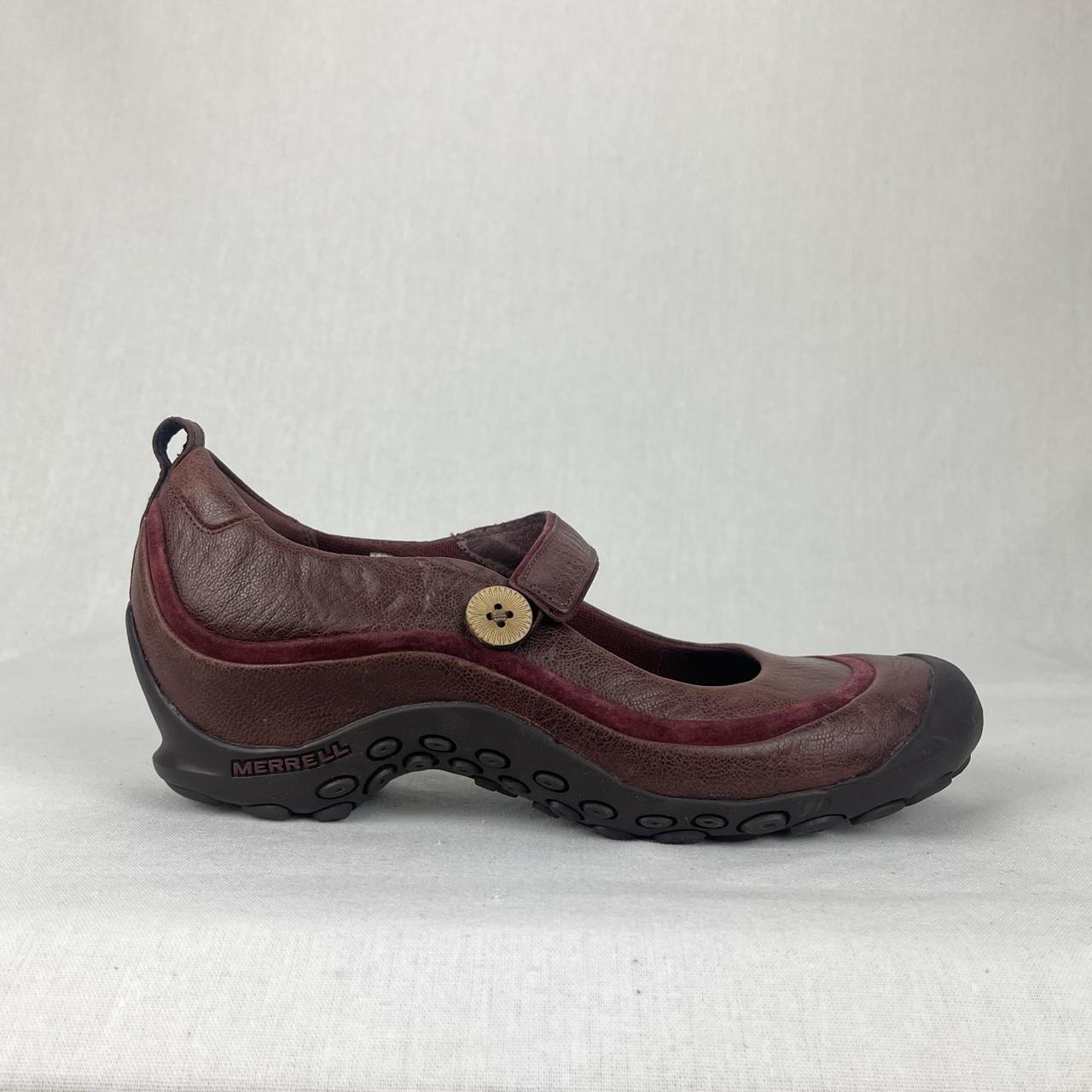 Merrell Plaza Emme Mary-Jane Wine Red Leather