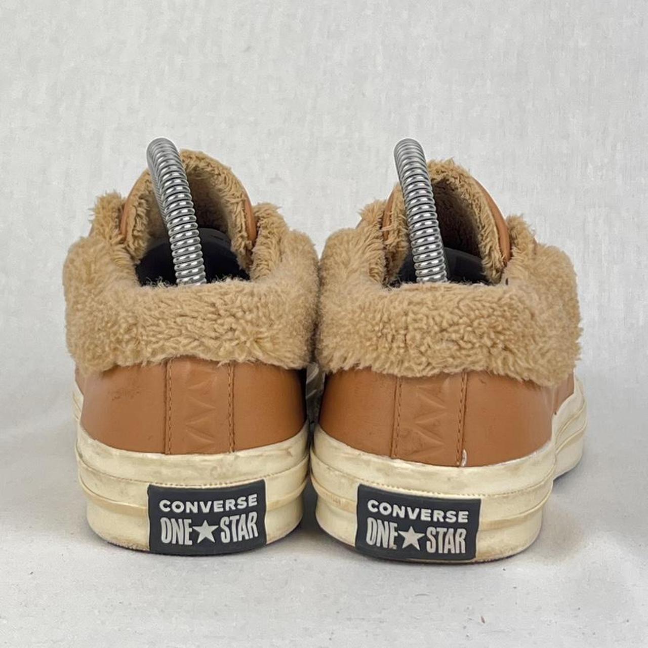 Converse Ox Low One-Star Leather Fur brown