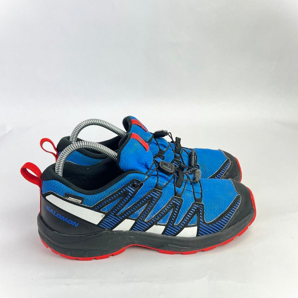 Salomon XA Pro v1 blue/red waterproof UK 4.5