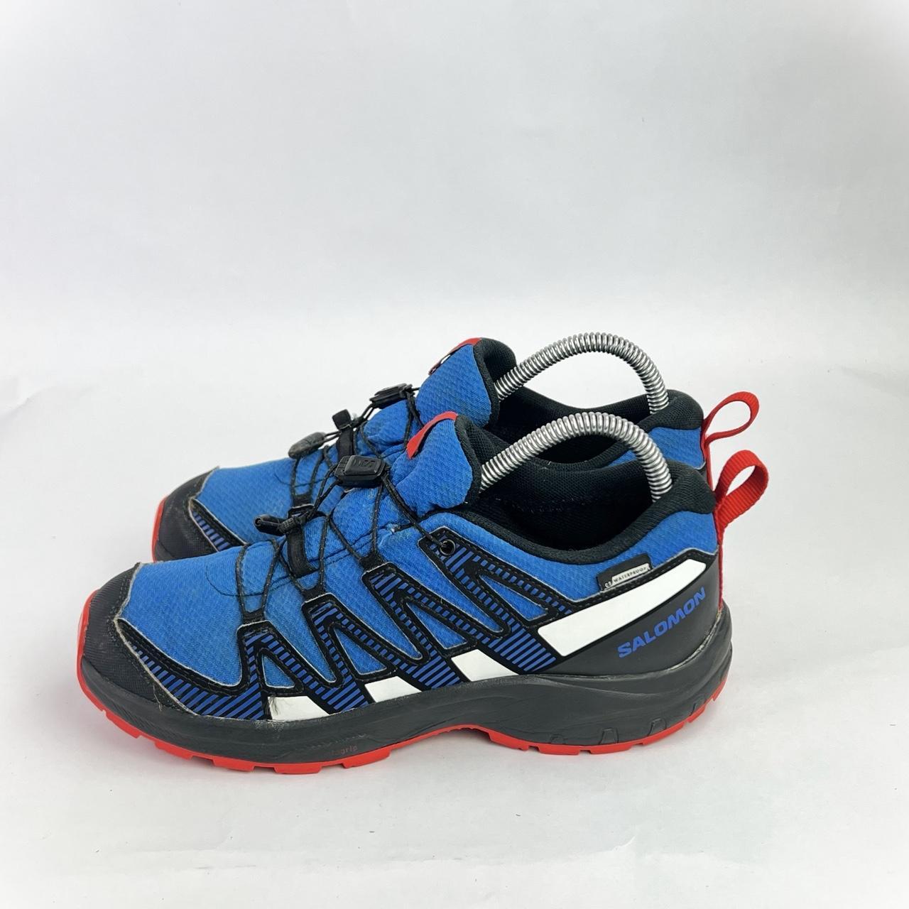 Salomon XA Pro v1 blue/red waterproof UK 4.5