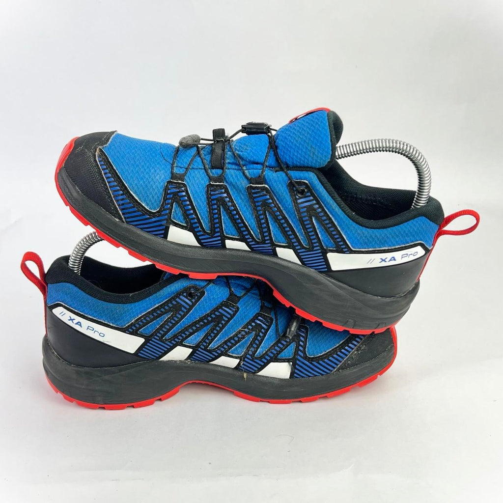 Salomon XA Pro v1 blue/red waterproof UK 4.5