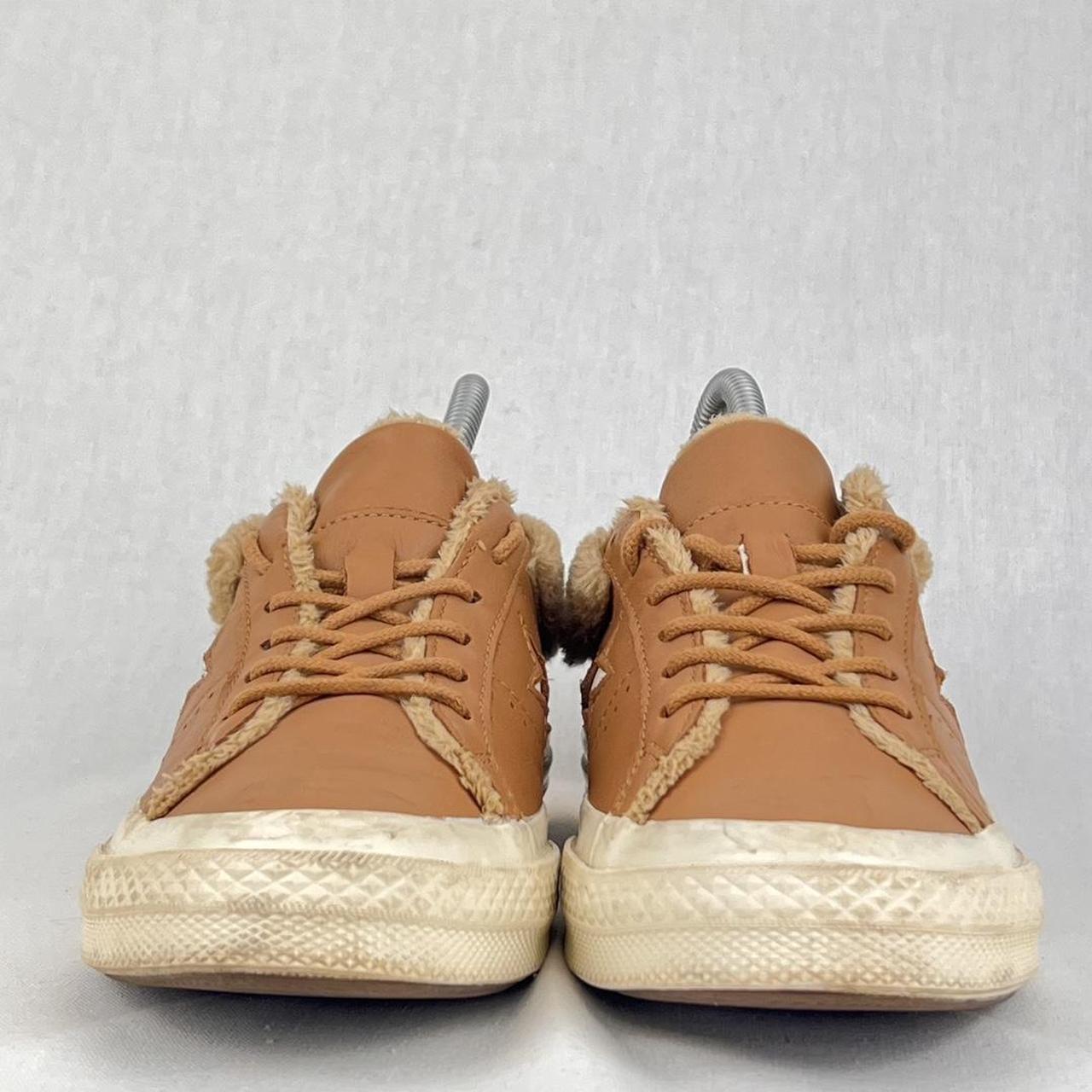 Converse Ox Low One-Star Leather Fur brown