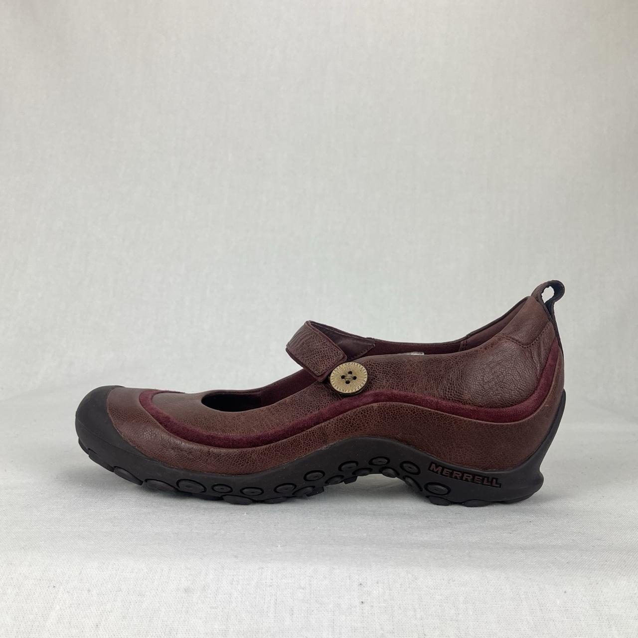 Merrell Plaza Emme Mary-Jane Wine Red Leather