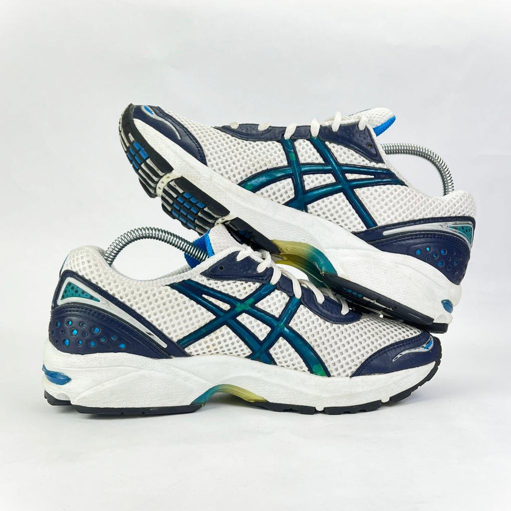 Asics Gel-Cumulus white/blue UK 7