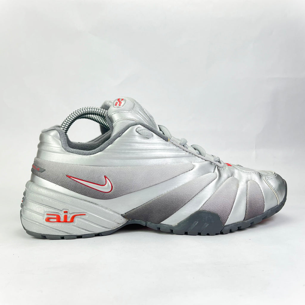 Rare Nike Air Retro trainers silver/red