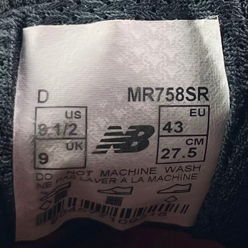 New Balance 758 silver/red UK 9