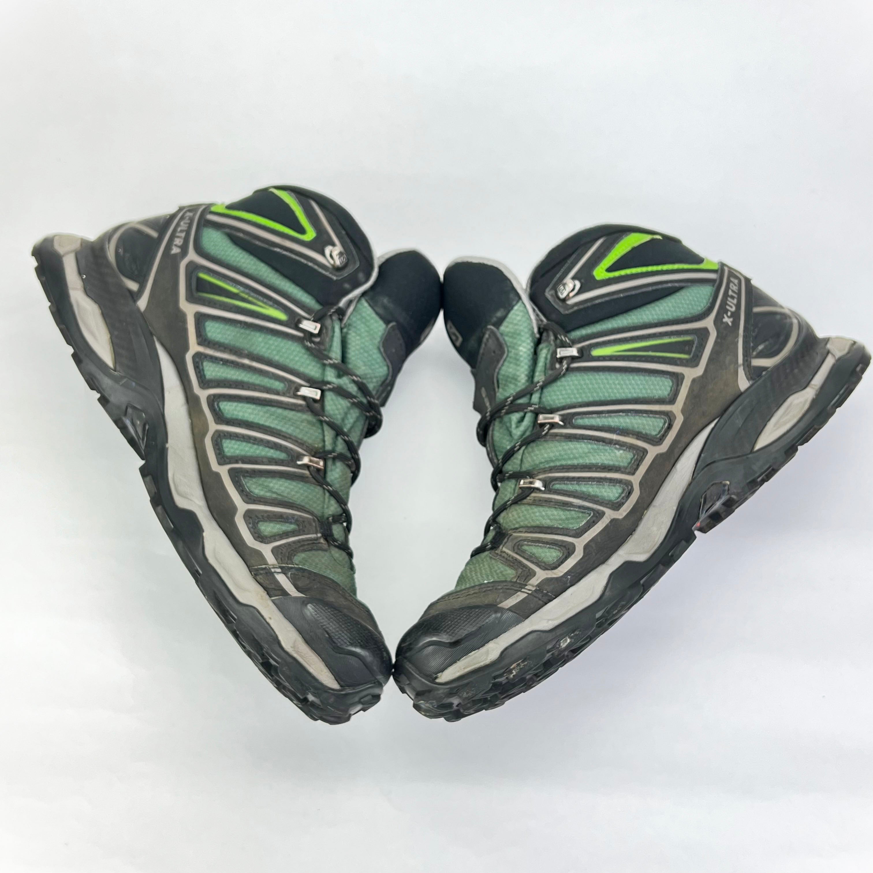 Salomon X Ultra Mid GTX Gore-Tex grey/green UK 9.5
