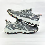 Asics Vintage grey/red runners UK 6