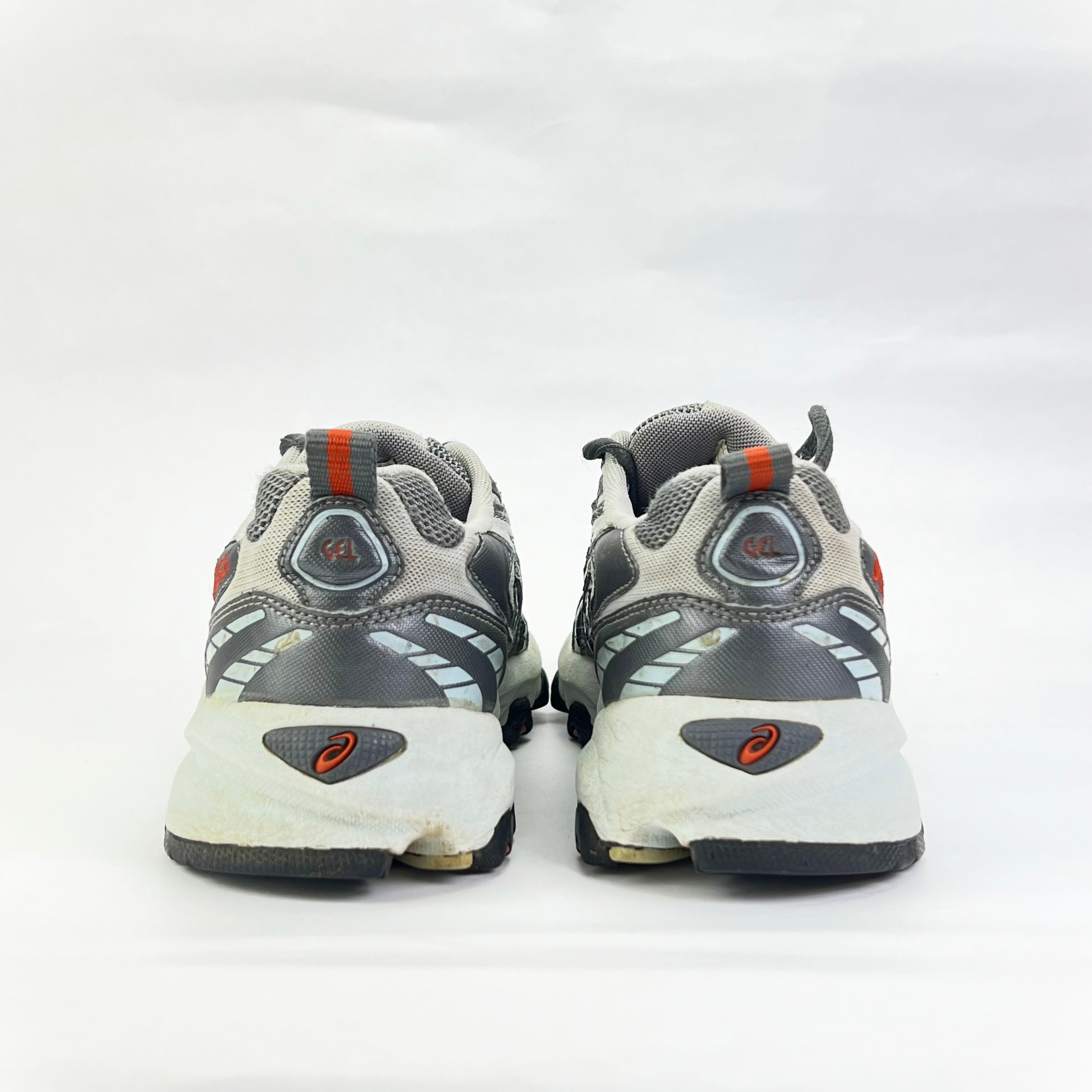 Asics Vintage grey/red runners UK 6