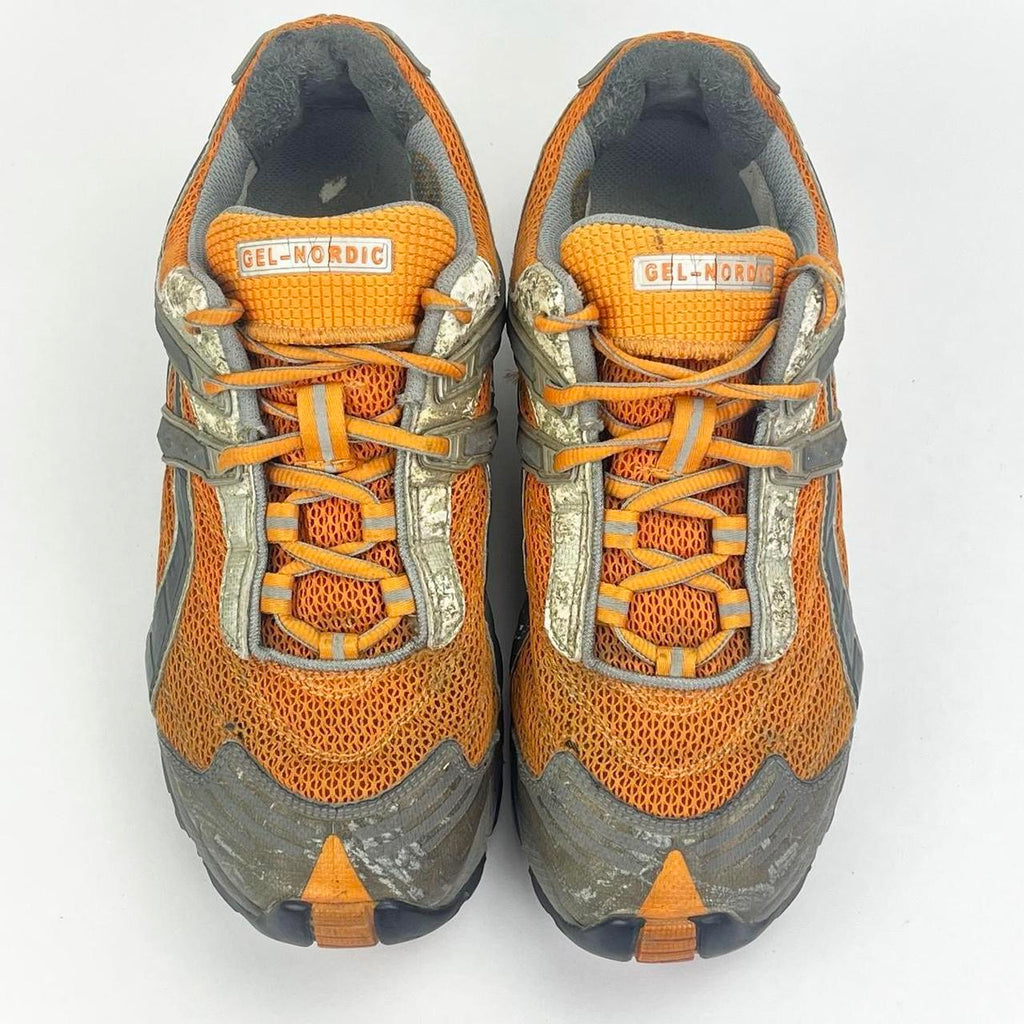 Asics Gel-Nordic GTX Gore-Tex orange/grey UK 7