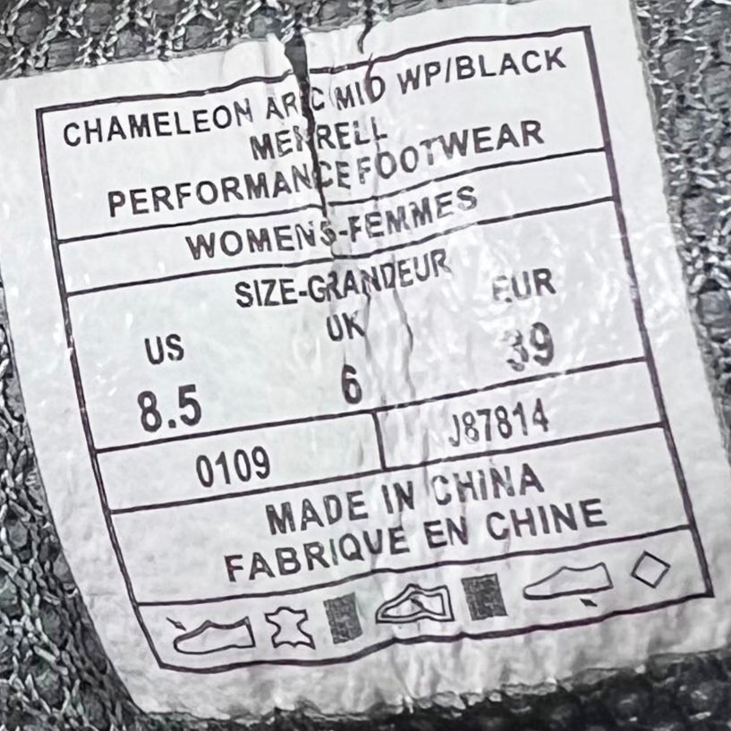 Merrell Chameleon Arc Waterproof black/grey UK 6
