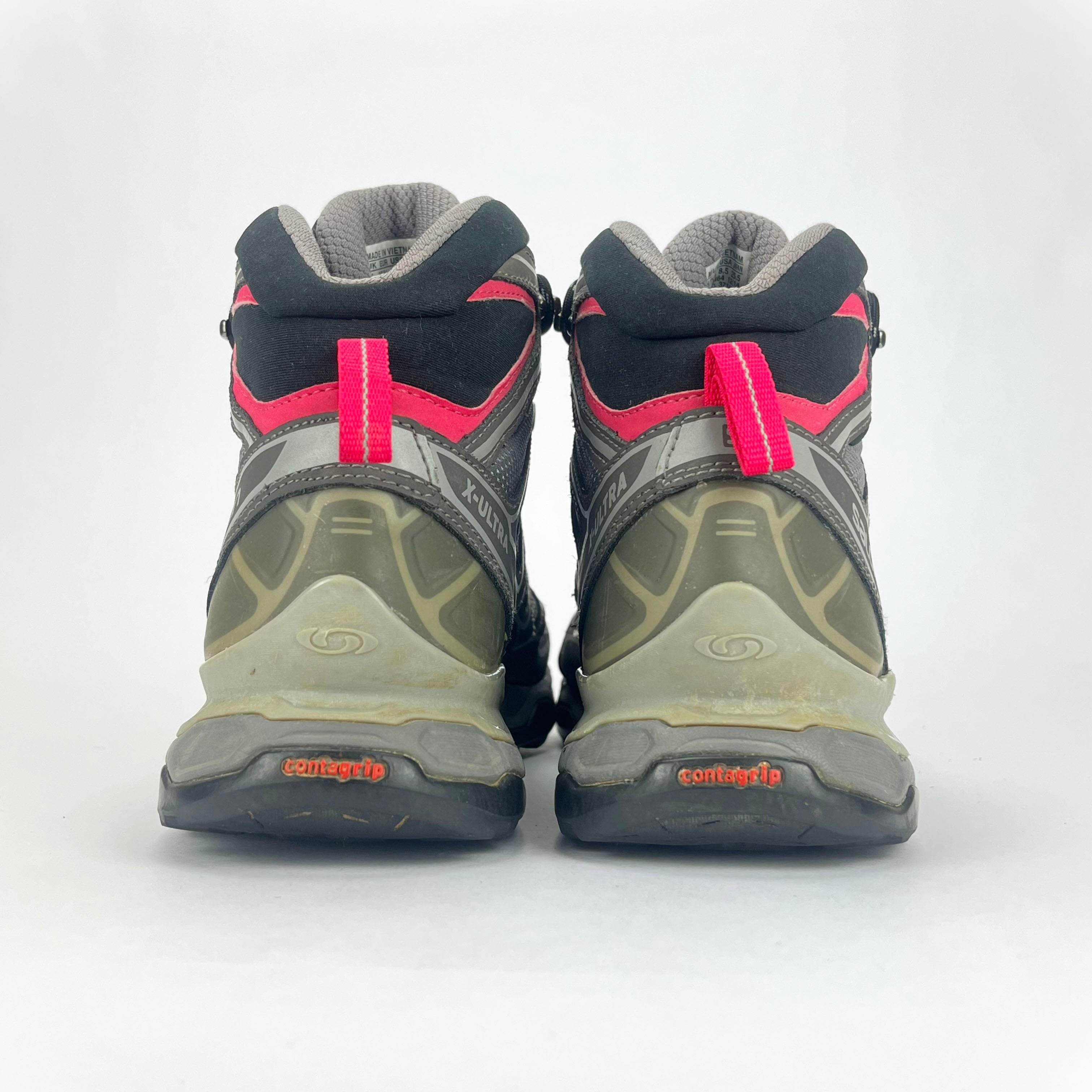 Salomon X Ultra Mid grey/red GTX Gore-Tex UK 7