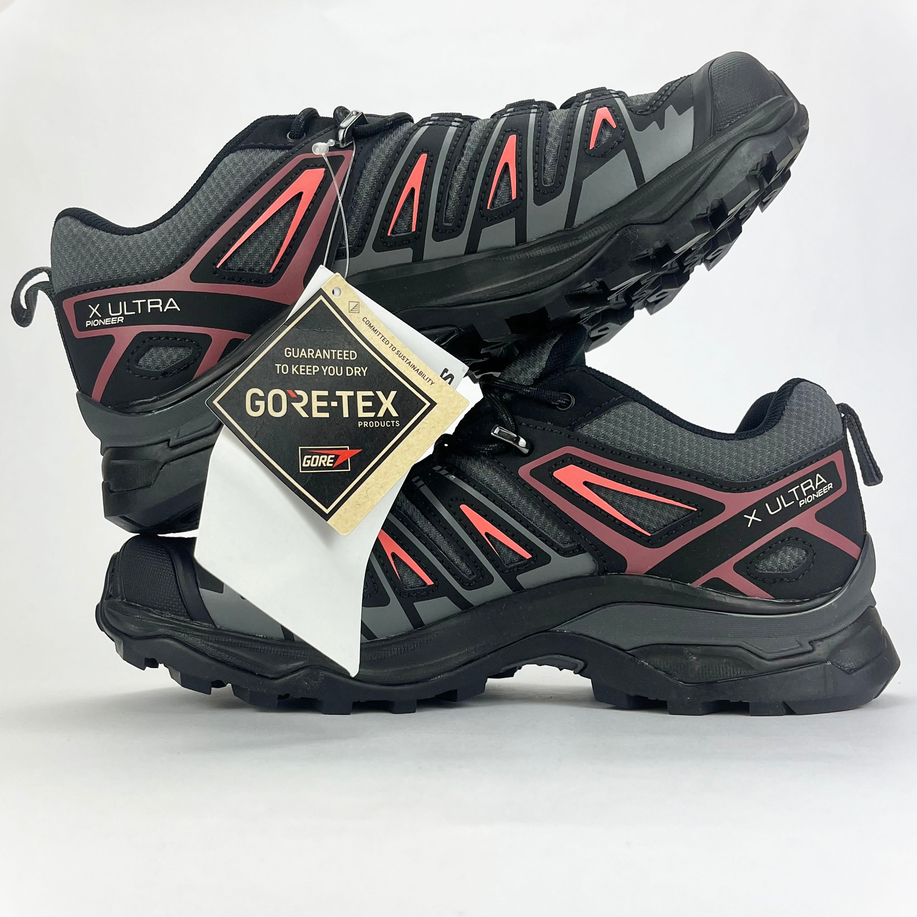 Salomon X Ultra Pioneer GTX Gore-Tex black/pink UK 5