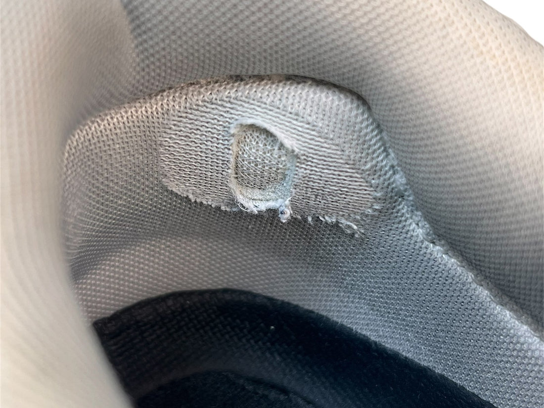 Before — Inner Heel Stitching Repair